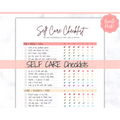 Self Care Checklist