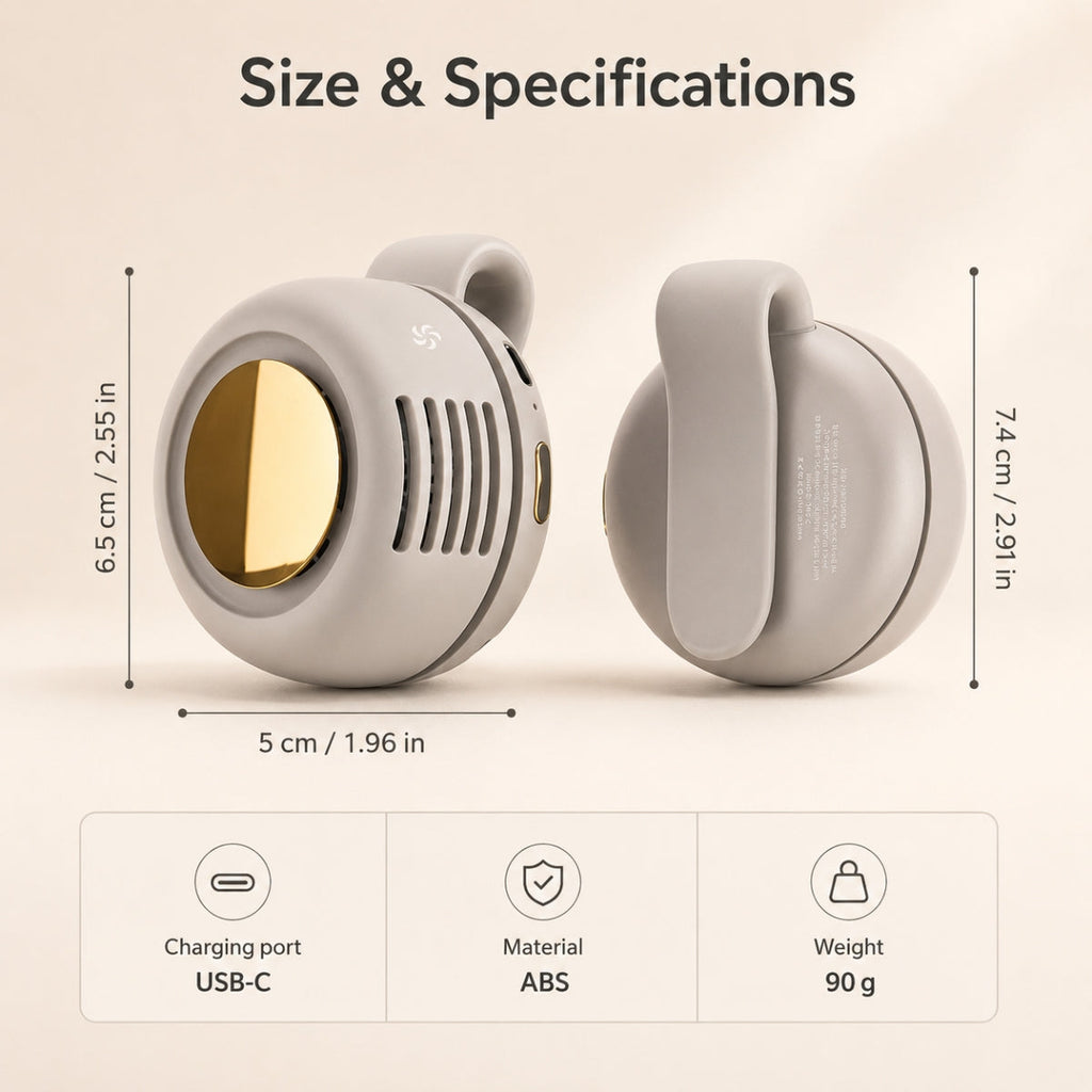 Glowche Portable Clip-On Fan
