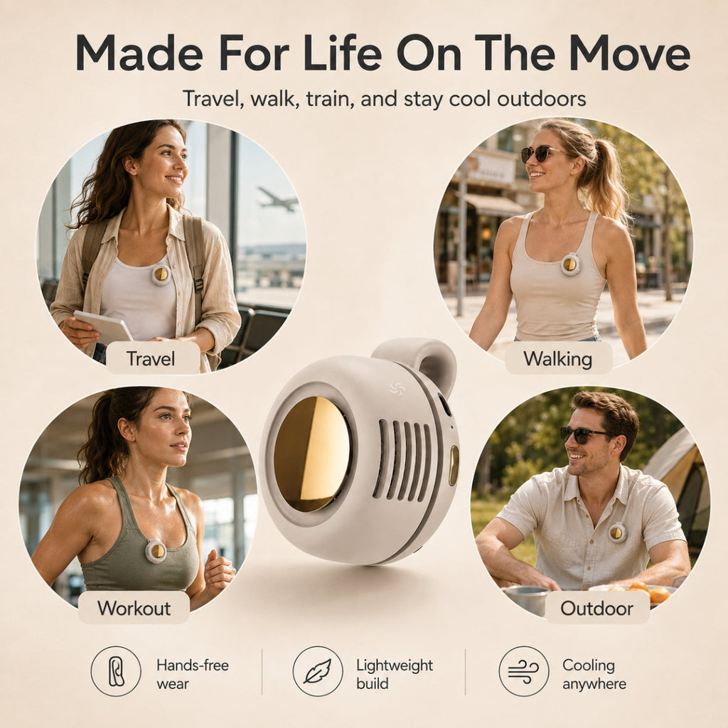 Glowche Portable Clip-On Fan